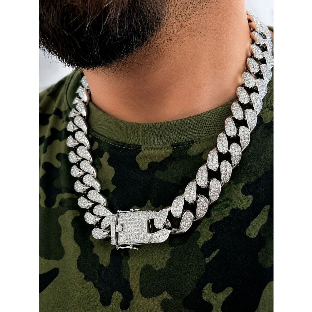 20mm Iced Out Hip Hop Cuban Chain